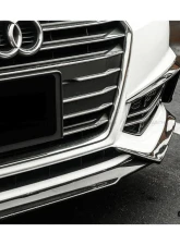 Carbonado Carbon Fiber Front Lip for Audi B9 A4 Sport & S4 2017-2018, MD Style                                     - CFS4-OD-MD-FL - Image 4