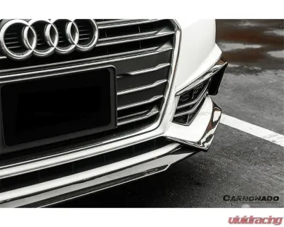 Carbonado Carbon Fiber Front Lip for Audi B9 A4 Sport & S4 2017-2018, MD Style - CFS4-OD-MD-FL