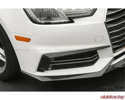 Carbonado Carbon Fiber Front Lip for Audi B9 A4 Sport & S4 2017-2018, MD Style - CFS4-OD-MD-FL
