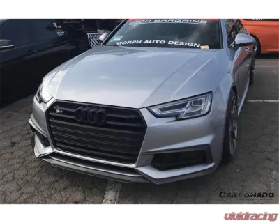 Carbonado Carbon Fiber Front Lip for Audi B9 A4 Sport & S4 2017-2018, MD Style - CFS4-OD-MD-FL