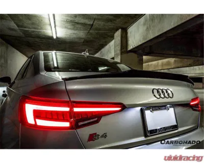 Carbonado Carbon Fiber MD Style Trunk Spoiler for Audi B9 A4 Sport & S4 2017-2018 - CFS4-OD-MD-TS