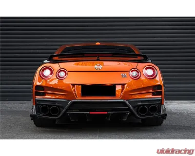 Carbonado PCF Rear Bumper w/ Diffuser Undertray & Fins - 8354TS-RB-PCF