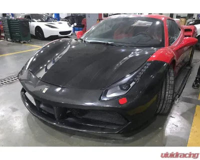 Carbonado 1x1CFRP OE Style Hood Ferrari 488 GTB | Spyder 2015-2020 - 1X1CF9503OE.H