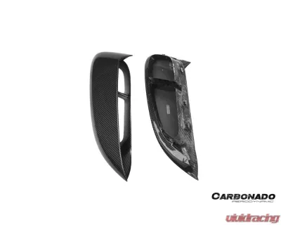 Carbonado DryCF GT4 Style Quarter Panel Side Scoops Porsche 718 Cayman | Boxster 2017-2023 - DRYCF718-KG-GT4-QPS