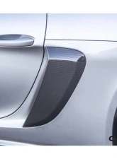 Carbonado DryCF GT4 Style Quarter Panel Side Scoops Porsche 718 Cayman | Boxster 2017-2023                                     - DRYCF718-KG-GT4-QPS - Image 6