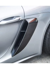 Carbonado DryCF GT4 Style Quarter Panel Side Scoops Porsche 718 Cayman | Boxster 2017-2023                                     - DRYCF718-KG-GT4-QPS - Image 7