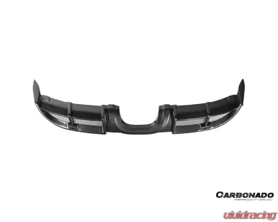Carbonado DryCF GT4 Style Rear Diffuser Lip Porsche 718 Cayman | Boxster 2017-2023 - DRYCF718-KG-GT4-RDML