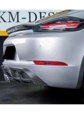 Carbonado DryCF GT4 Style Rear Diffuser Lip Porsche 718 Cayman | Boxster 2017-2023                                     - DRYCF718-KG-GT4-RDML - Image 15