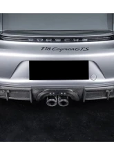 Carbonado DryCF GT4 Style Rear Diffuser Lip Porsche 718 Cayman | Boxster 2017-2023                                     - DRYCF718-KG-GT4-RDML - Image 16