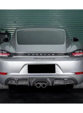 Carbonado DryCF GT4 Style Rear Diffuser Lip Porsche 718 Cayman | Boxster 2017-2023                                     - DRYCF718-KG-GT4-RDML - Image 18