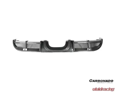 Carbonado DryCF GT4 Style Rear Diffuser Lip Porsche 718 Cayman | Boxster 2017-2023 - DRYCF718-KG-GT4-RDML