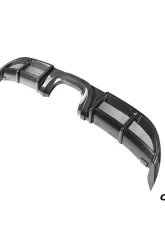 Carbonado DryCF GT4 Style Rear Diffuser Lip Porsche 718 Cayman | Boxster 2017-2023                                     - DRYCF718-KG-GT4-RDML - Image 4