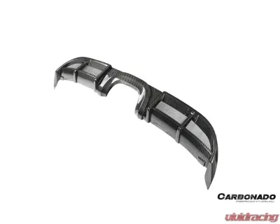 Carbonado DryCF GT4 Style Rear Diffuser Lip Porsche 718 Cayman | Boxster 2017-2023 - DRYCF718-KG-GT4-RDML
