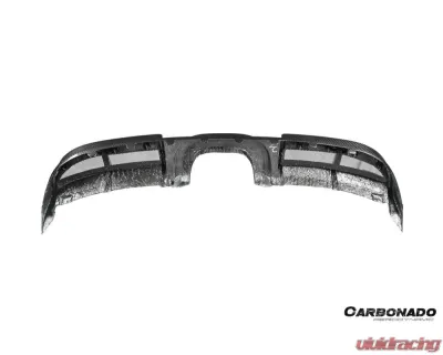 Carbonado DryCF GT4 Style Rear Diffuser Lip Porsche 718 Cayman | Boxster 2017-2023 - DRYCF718-KG-GT4-RDML