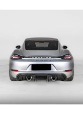 Carbonado DryCF GT4 Style Rear Diffuser Lip Porsche 718 Cayman | Boxster 2017-2023                                     - DRYCF718-KG-GT4-RD - Image 19