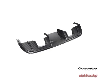 Carbonado DryCF GT4 Style Rear Diffuser Lip Porsche 718 Cayman | Boxster 2017-2023 - DRYCF718-KG-GT4-RD