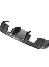 Carbonado DryCF GT4 Style Rear Diffuser Lip Porsche 718 Cayman | Boxster 2017-2023                                     - DRYCF718-KG-GT4-RD - Image 4