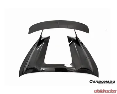 Carbonado DryCF HU Style Hump Spoiler Wing for Porsche 718 981 Boxster 2012-2023 - DRYCF718-KG-HUM-W