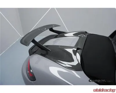 Carbonado DryCF HU Style Hump Spoiler Wing for Porsche 718 981 Boxster 2012-2023 - DRYCF718-KG-HUM-W