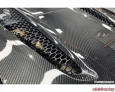 Carbonado DryCF OEM Style Rear Engine Trunk McLaren 540C | 570S Coupe 2015-2020 - DRYCF8004-T