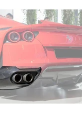 Carbonado DryCF OEM Style Rear Side Diffuser Ferrari 812 Superfast | GTS 2017-2024                                     - DRYCF812-MAN-RD - Image 3
