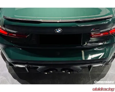 Carbonado DryFGCF MP Style Middle Rear Lip w/ Caps BMW M4 2021+ - FGDRYCF82ODMP-RDM G82ODMP-RDMW