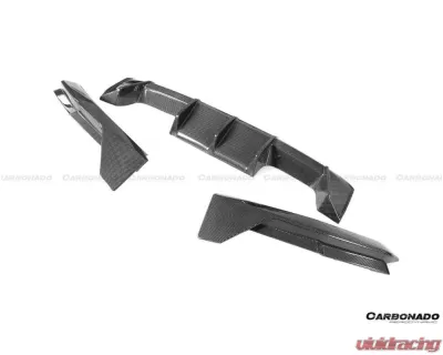 Carbonado CFRP MP Style Qual Rear Lip w/ Caps BMW M4 2021+ - CF8485MP-RL-SET
