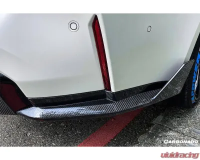 Carbonado CFRP MP Style Qual Rear Lip w/ Caps BMW M4 2021+ - CF8485MP-RL-SET