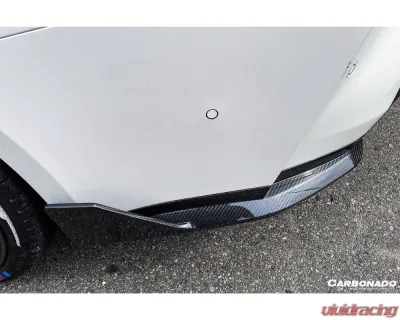 Carbonado CFRP MP Style Qual Rear Lip w/ Caps BMW M4 2021+ - CF8485MP-RL-SET
