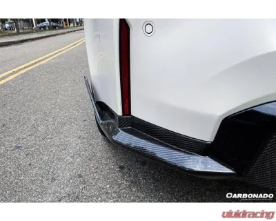 Carbonado CFRP MP Style Qual Rear Lip w/ Caps BMW M4 2021+ - CF8485MP-RL-SET