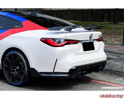Carbonado CFRP MP Style Qual Rear Lip w/ Caps BMW M4 2021+ - CF8485MP-RL-SET