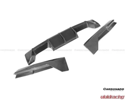 Carbonado CFRP MP Style Qual Rear Lip w/ Caps BMW M4 2021+ - CF8485MP-RL-SET