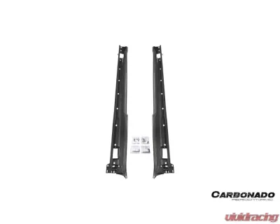 Carbonado DryCF SD Style Side Skirts Porsche Panamera 970 2010-2016 - DRYCF970-KG-976SD-FL