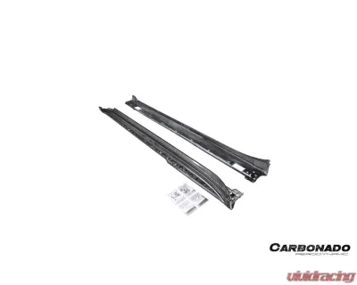 Carbonado DryCF SD Style Side Skirts Porsche Panamera 970 2010-2016 - DRYCF970-KG-976SD-FL
