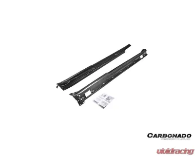 Carbonado DryCF SD Style Side Skirts Porsche Panamera 970 2010-2016 - DRYCF970-KG-976SD-FL