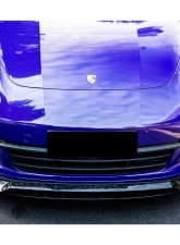 Carbonado DryCF Front Lip for Porsche Panamera 971 2017-2023 4S, 4, GTS - Part No: 971OD-FL                                     - DRYCF971-FL - Image 2