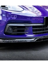 Carbonado DryCF Front Lip for Porsche Panamera 971 2017-2023 4S, 4, GTS - Part No: 971OD-FL                                     - DRYCF971-FL - Image 3
