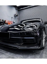 Carbonado DryCF Front Lip for Porsche Panamera 971 2017-2023 4S, 4, GTS - Part No: 971OD-FL                                     - DRYCF971-FL - Image 8
