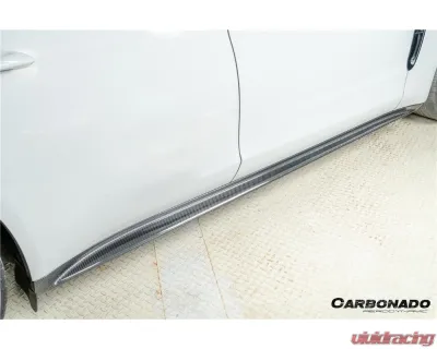 Carbonado DryCF SD Style Side Skirts Porsche Panamera 971 2017-2023 - DRYCF971-KG-SD-SS