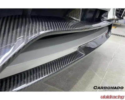 Carbonado DryCF KDA Style Front Lip for Porsche Panamera 971 GTS 2017-2023 - DRYCF971GTS-KG-KDA-FL