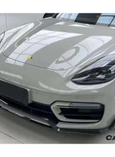 Carbonado DryCF KDA Style Front Lip for Porsche Panamera 971 GTS 2017-2023                                     - DRYCF971GTS-KG-KDA-FL - Image 6