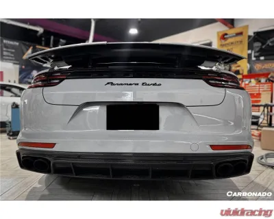 Carbonado DryFGCF OD Style Rear Lip Porsche Panamera 2017-2023 - DRYFGCF971OD-RD