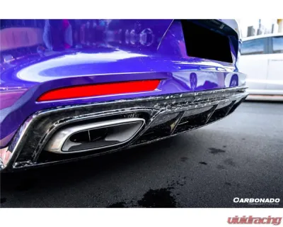 Carbonado DryFGCF OD Style Rear Lip Porsche Panamera 2017-2023 - DRYFGCF971OD-RD