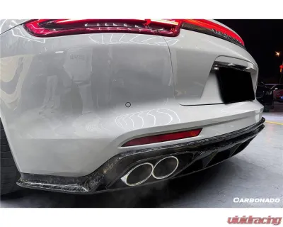 Carbonado DryFGCF OD Style Rear Lip Porsche Panamera 2017-2023 - DRYFGCF971OD-RD