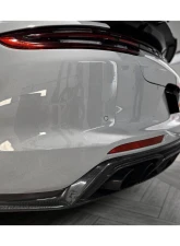 Carbonado DryFGCF OD Style Rear Lip Porsche Panamera 2017-2023                                     - DRYFGCF971OD-RD - Image 10