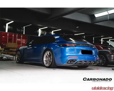 Carbonado DryCF KDA Style Rear Diffuser Porsche Panamera 971 2017-2023 - DRYCF971SD-KG-KDA-RD