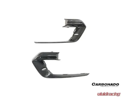 Carbonado Dry Carbon Fiber Front Bumper Air Vent for Porsche Panamera 971 2017-2023 - DRYCF971SD-KG-OEM-FBVT