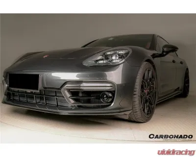 Carbonado Dry Carbon Fiber Front Bumper Air Vent for Porsche Panamera 971 2017-2023 - DRYCF971SD-KG-OEM-FBVT