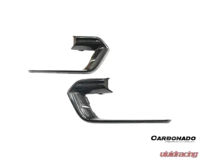 Carbonado Dry Carbon Fiber Front Bumper Air Vent for Porsche Panamera 971 2017-2023 - DRYCF971SD-KG-OEM-FBVT