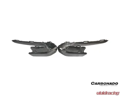 Carbonado Dry Carbon Fiber Front Bumper Air Vent for Porsche Panamera 971 2017-2023 - DRYCF971SD-KG-OEM-FBVT